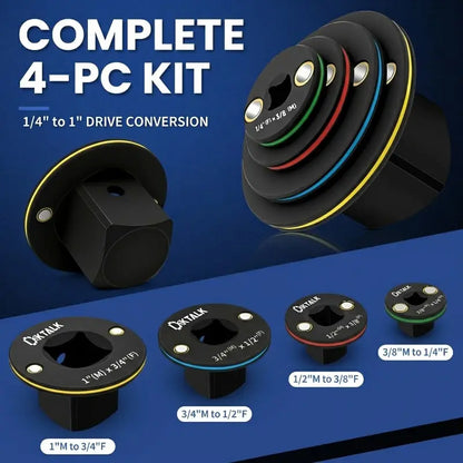 Ultra-Slim Low Profile Impact Socket Adapter Set for Tight Spaces